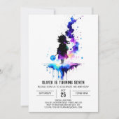 Enchanted Printable Wizardry Verjaardag Kaart (Voorkant)