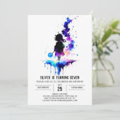 Enchanted Printable Wizardry Verjaardag Kaart (Staand voorkant)