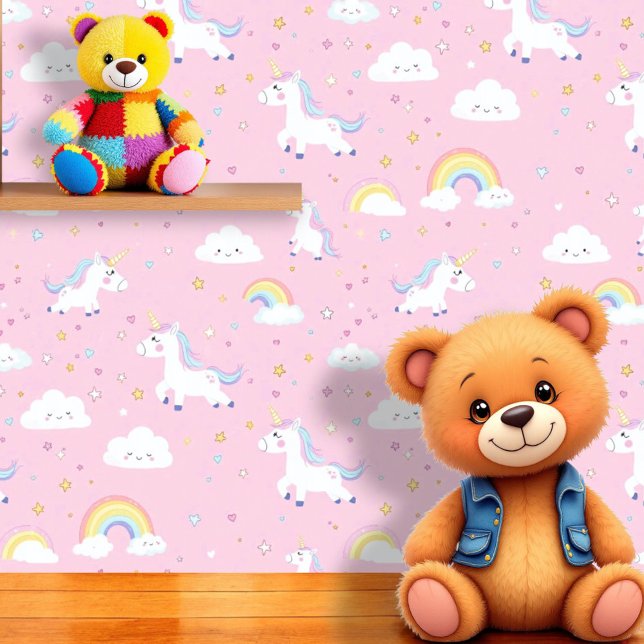 Enchanted Rainbow Unicorn Behang (Creator heeft geüpload)