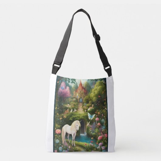 Enchanted Rainbow Unicorn Crossbody Bags Tas (Voorkant)