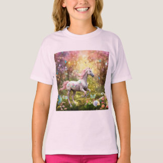 "Enchanted Rainbow Unicorn Forest T-shirt" T-shirt