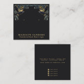 Enchanted Ravens Witchy Stud Earring Display Vierkante Visitekaartje (Voorkant / Achterkant)