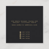 Enchanted Ravens Witchy Stud Earring Display Vierkante Visitekaartje (Achterkant)