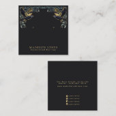 Enchanted Ravens Witchy Stud Earring Display Vierkante Visitekaartje (Voorkant / Achterkant)