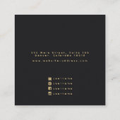 Enchanted Ravens Witchy Stud Earring Display Vierkante Visitekaartje (Achterkant)