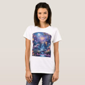 Enchanted Realm: Een mystiek woud van magie en hou T-shirt (Voorkant volledig)