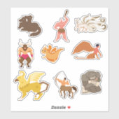 Enchanted Realms: Mythische wezens Sticker Colle (Vel)