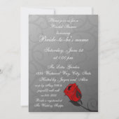 Enchanted Roos Bridal Shower Invitation Kaart (Voorkant)