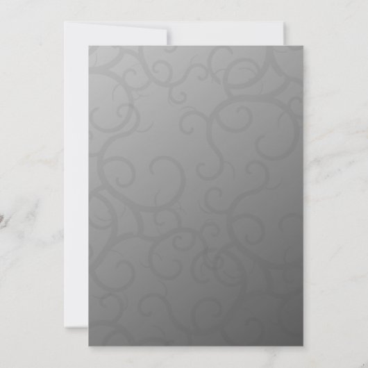 Enchanted Roos Bridal Shower Invitation Kaart (Achterkant)