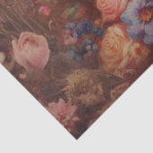 Enchanted Roses and Victorian Cat Decoupage Tissuepapier (Detail)