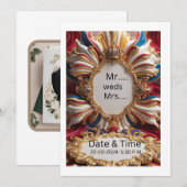 Enchanted Royal Wedding Uitnodiging (Voorkant / Achterkant)