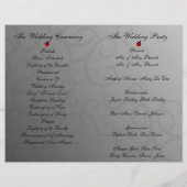 Enchanted Rozen Folded Wedding Program (Achterkant)