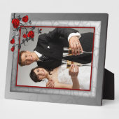 Enchanted Rozen Wedding Plaque Fotoplaat (Zijkant)