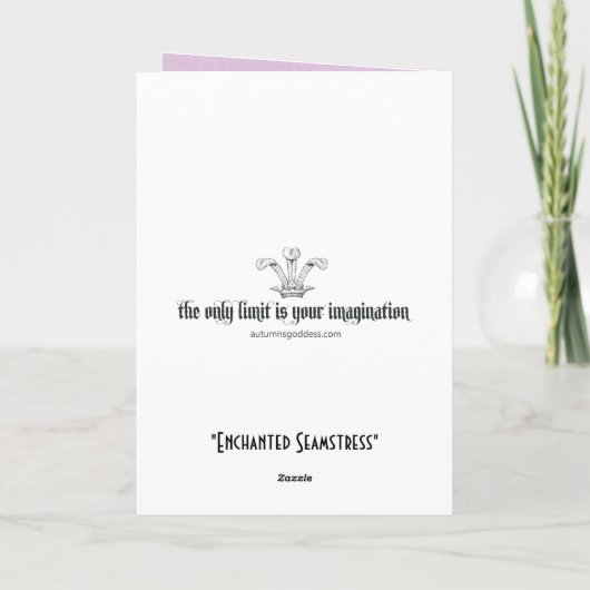 Enchanted Seamstress Kaart (Achterkant)