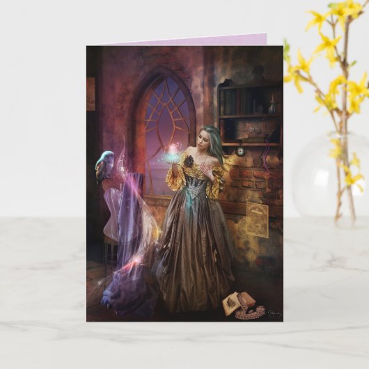 Enchanted Seamstress Kaart (Gele Bloem)