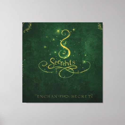 Enchanted Secrets – Golden Sigil Canvas Afdruk (Voorkant)