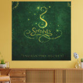 Enchanted Secrets – Golden Sigil Canvas Afdruk (Insitu (Woonkamer))