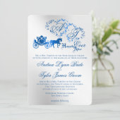 Enchanted Silver Story Boek Huwelijksuitnodiging Kaart (Staand voorkant)