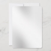 Enchanted Silver Story Boek Huwelijksuitnodiging Kaart (Achterkant)