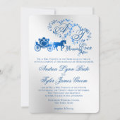 Enchanted Silver Story Boek Huwelijksuitnodiging Kaart (Voorkant)