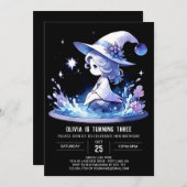 Enchanted Simple Wizard Verjaardag Kaart (Voorkant / Achterkant)