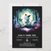 Enchanted Simple Wolf Verjaardag Kaart (Voorkant)