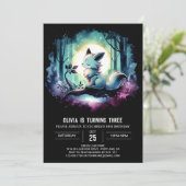 Enchanted Simple Wolf Verjaardag Kaart (Staand voorkant)