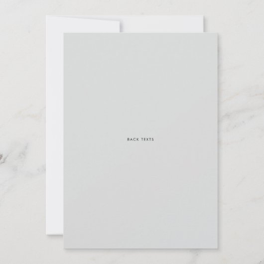 Enchanted Snowy Winter Forest Wedland Kaart (Achterkant)