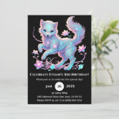 Enchanted Spirit Wolf Birthday Kaart (Staand voorkant)