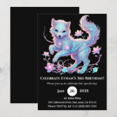 Enchanted Spirit Wolf Birthday Kaart (Voorkant / Achterkant)