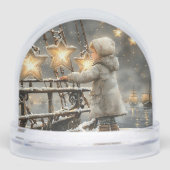 Enchanted Starry Night Child's Christmas Sneeuwbol (Voorkant)