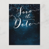 Enchanted Stars Celestial Starry Bewaar de datum Aankondigingskaart (Voorkant)