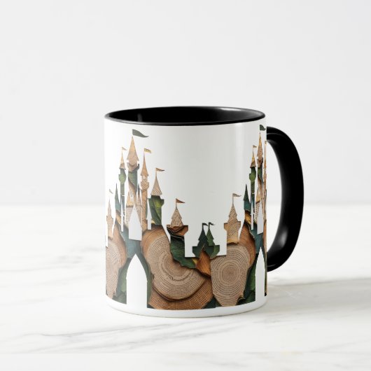 Enchanted Storybook Castle Combo Mug – Whimsical  Mok (Voorkant rechts)