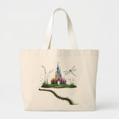 Enchanted Storybook Castle Jumbo Tote Grote Tote Bag (Voorkant)