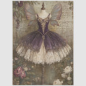 Enchanted Sugar Plum Fairy Ballerina Art Decoupage Tissuepapier (Voorkant)