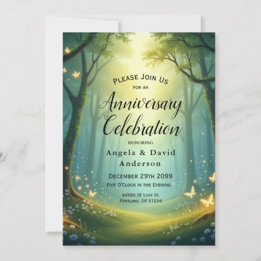 Enchanted Sunlit Glimmer Grove Kaart (Voorkant)