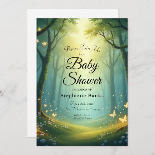 Enchanted Sunlit Glimmer Grove Kaart (Voorkant / Achterkant)