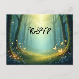 Enchanted Sunlit Glimmer Grove Uitnodiging Briefkaart