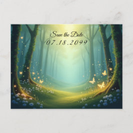 Enchanted Sunlit Summer Grove Feestdagenkaart