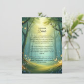 Enchanted Sunlit Summer Grove Kaart (Staand voorkant)