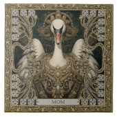 Enchanted Swan Spirit Totem  Tegeltje (Voorkant)
