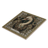 Enchanted Swan Spirit Totem  Tegeltje (Zijkant)