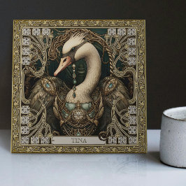 Enchanted Swan Spirit Totem  Tegeltje
