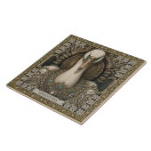 Enchanted Swan Spirit Totem  Tegeltje (Zijkant)