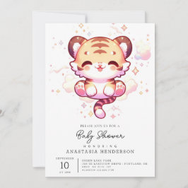 Enchanted Tiger Baby shower Kaart