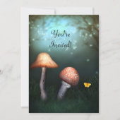 Enchanted Toadstool Garden Event Invitation Kaart (Voorkant)