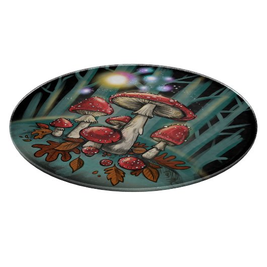Enchanted Toadstools Snijplank (Hoek)