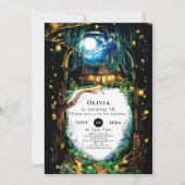 Enchanted Trees Woodland Verjaardag Kaart (Voorkant)