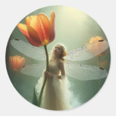 Enchanted Tulip Fairy Fantasy Stickers (Voorkant)