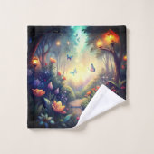 Enchanted Twilight Garden - Magical Forest Gift Bad Handdoek (Wasdoekje)